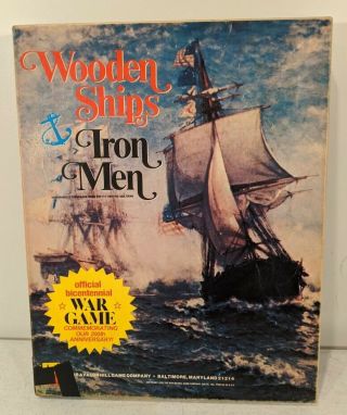 Vintage Avalon Hill Wooden Ships & Iron Men Board Game 1975 Mostly Unpunched