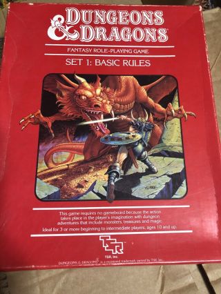 Dungeons And Dragons Basic Rules Set 1 1983