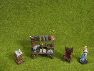 28mm Wizard Alchemist Study Desk Scenery Dwarven Forge D&d Dungeon Decor Terrain