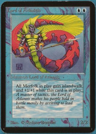 Lord Of Atlantis Alpha Nm Blue Rare Magic Gathering Card (id 129758) Abugames
