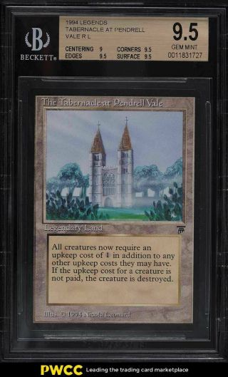 1994 Magic The Gathering Mtg Legends Tabernacle At Pendrell Vale R L Bgs 9.  5 Gem