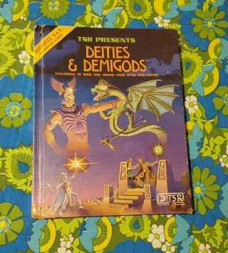 Vintage Tsr Advanced Dungeons And Dragons Deities Demigods Book 1980