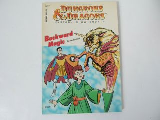 Vtg Tsr Dungeons & Dragons Cartoon Show Book 2 Backward Magic 1st Edition 1985 B