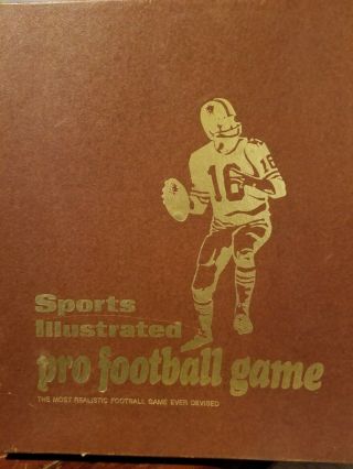 Vintage 1971 Sports Illustrated Pro Football Game - Box Open -