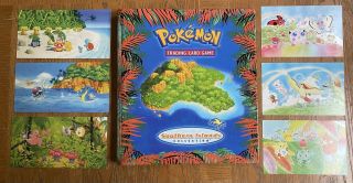 Pokemon Southern Islands Complete Card Set With Binder.  (18/18) Nm