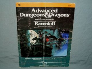 Ad&d 1st Edition Module - I6 Ravenloft (rare - Highly Sought After And Vg -)
