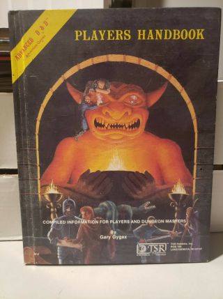 Advanced D&d Dungeons & Dragons Players Handbook 1978 1st Edition 6th Printing 4