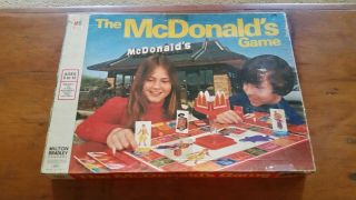 Vintage 1975 The Mcdonald’s Board Game Milton Bradley Complete
