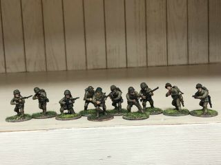 Bolt Action 10 - 28mm U.  S.  Army Infantry Painted To A High Gaming Table Standard