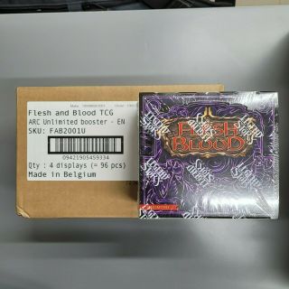 Flesh And Blood Tcg: Arcane Rising Booster Boxes X4 Unlimited - Case