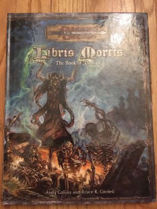 Libris Mortis - The Book Of Undead Dungeons And Dragons D&d D20 3.  5 Rpg