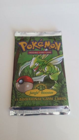 1999 Pokemon Jungle Booster Pack Factory Trading Card Game Vintage