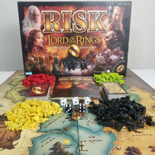 Lord Of The Rings " Risk,  Middle Earth Conquest " Game Parker Brothers