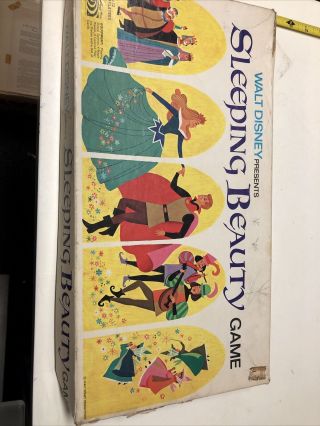 Vintage 1958 Walt Disney Sleeping Beauty Board Game By Parker Brothers