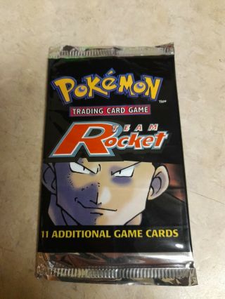 Pokemon Team Rocket Unlimited Booster Pack Factory Sealed1999 - 2000 Nip Unweighed