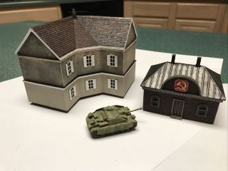 Flames Of War Battlefield In A Box Bb L Shape City Buildings Painted
