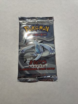 Pokemon Tcg Lugia Pack Art 2000 Neo Genesis Unlimited Booster Pack