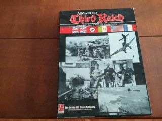Advanced Third Reich Avalon Hill Board Game Mostly Unpunched
