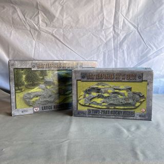Battlefield In A Box - Large Rocky Hill & Two - Part Rocky Hill