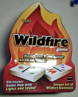 Wildfire Dominoes Game By Fundex Electronic Family Game Hub With Lights & Sounds