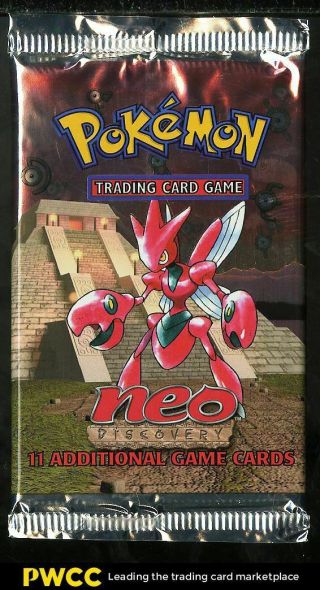 2001 Pokemon Neo Discovery Factory Booster Pack,  Scizor Art
