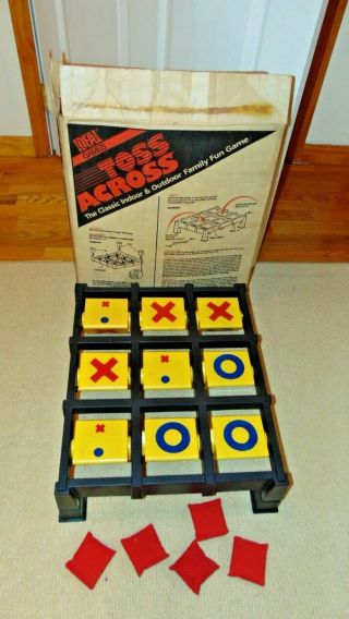 Vintage 1986 Toss Across Game Ideal Game Complete Legs & Bean Bags 2