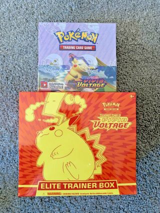Pokémon Vivid Voltage Booster Box & Etb Bundle (brand New/sealed)
