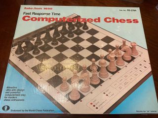 Radio Shack Computerized Chess Set 1650 Complete Set