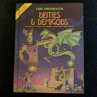Dungeons & Dragons Tsr Presents Deities & Demigods Advanced D&d 128 Pages