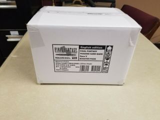 Carton Of (6) Final Fantasy Tcg Opus V Booster Box