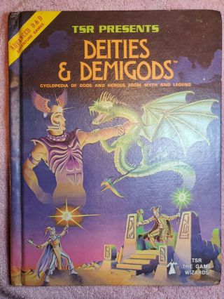 Advanced Dungeons & Dragons Deities & Demigods Ad&d Tsr2013 129pgs 1980