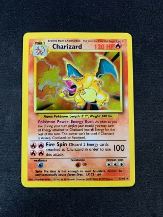 1999 Pokemon Game Base Set 4/102 Charizard - Holo Unlimited