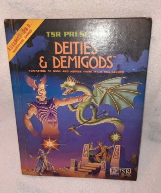 Deities & Demigods Advanced Dungeons & Dragons,  Tsr,  Ad&d,  4th Print,  Read Disc.