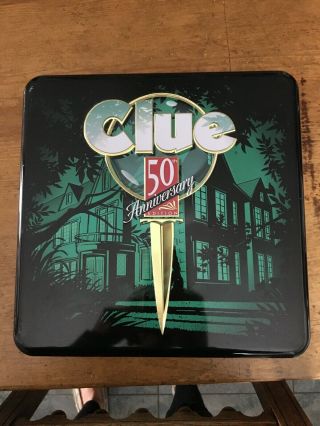 Parker Bros 1998 50th Anniversary Limited Edition Clue Game W/tin