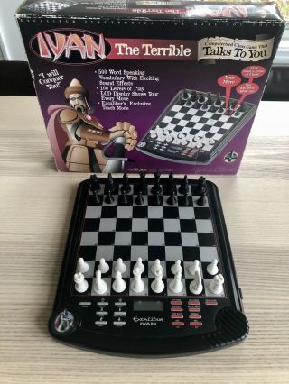 Excalibur Ivan The Terrible Computerized Chess Game Talks & Teach Mode.