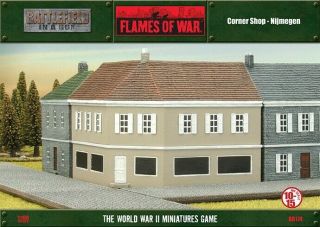 Flames Of War Battlefield In A Box Corner Shop - Nijmegen Bb174 No Box
