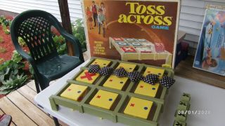 Vintage Toss Across Game Ideal 1976 Box & 6 Bags
