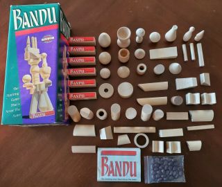 Bandu Stacking Game Milton Bradley 1991 - Complete Game Plus Bonus