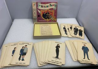 1960,  S Addams Family Card Game.  Milton Bradley