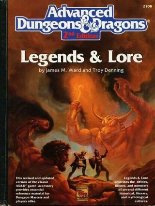 Legends & Lore Exc,  2108 Ad&d D&d 2e Deities Demigods Tsr Dungeons Dragons Gods