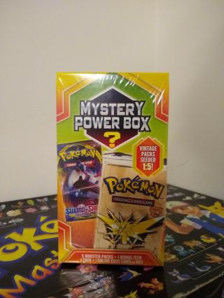 Pokemon Mystery Power Box 5 Booster Packs Vintage Pack 1:5 Factory
