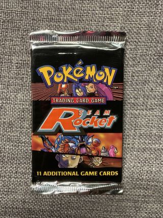 Pokemon Team Rocket Unlimited Booster Pack Factory Sealed1999 - 2000 Nip Unweighed