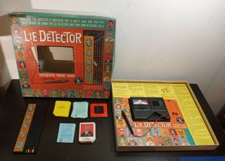 Vintage 1960 Lie Detector Game By Mattel 100 Complete Edition