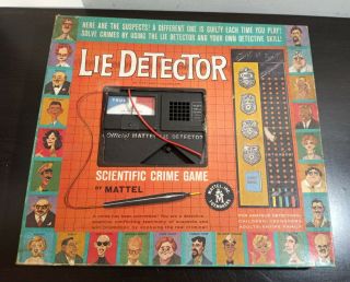 Vintage 1960 LIE DETECTOR game by Mattel 100 complete edition 2