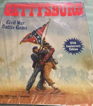 Gettysburg Civil War Battle Game 125th Anniversary Edition Complete Ah