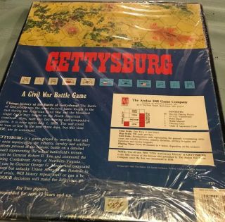 GettysBurg Civil War Battle Game 125th Anniversary Edition Complete AH 3