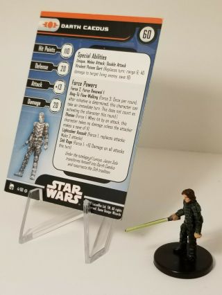 Star Wars Miniatures: Darth Caedus - Legacy Of The Force 04 W/ Card