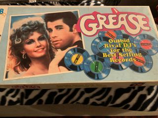 Olivia Newton - John 1978 Grease Board Game Complete By Milton Bradley Rare