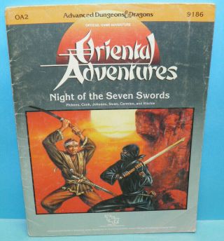 D&d Dungeons & Dragons Oa2 Night Of The Seven Swords Module 9186