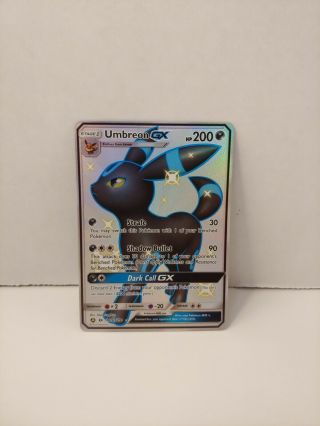 Shiny Umbreon Gx - Hidden Fates Sv69/sv94 - Shiny Vault Ultra Rare Pokemon Card